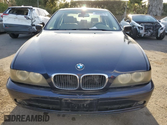 2001 BMW 5 Series 530iA with VIN WBADT63411CF01201, listed as a Copart auction lot 46998615 with 155,727 mi miles and Clean Title. Bid and sale history available at carsss.com. Image 5.