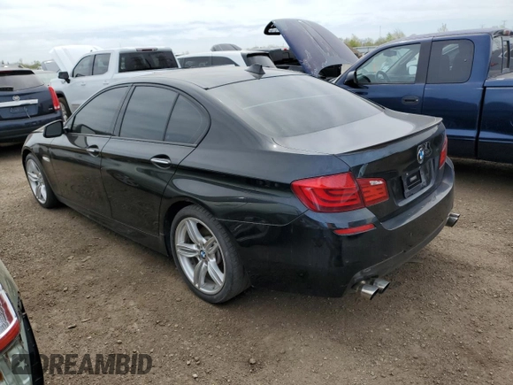 2013 BMW 5 Series 550i with VIN WBAFR9C57DDX80442, listed as a Copart auction lot 54935275 with 92,346 mi miles and Clean Title. Bid and sale history available at carsss.com. Image 2.