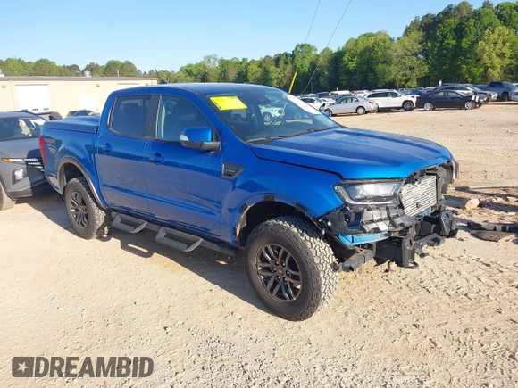 2021 Ford Ranger XL with VIN 1FTER4FHXMLD87189, listed as a IAAI auction lot 42001415 with 37,958 mi miles. Bid and sale history available at carsss.com. Image 1.