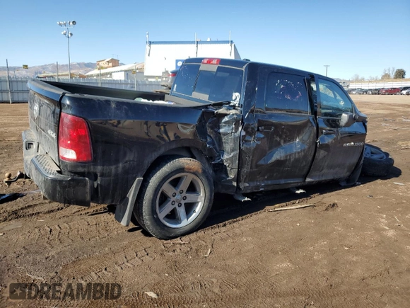 2012 Ram 1500 Sport with VIN 1C6RD7MT9CS196111, listed as a Copart auction lot 42852805 with 0 mi miles and Salvage Title. Bid and sale history available at carsss.com. Image 3.