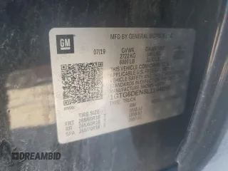 2020 GMC Canyon 4WD SLT with VIN 1GTG6DEN8L1104856, listed as a Copart auction lot 43580825 with 64,609 mi miles and Salvage Title. Bid and sale history available at carsss.com. Image 12.