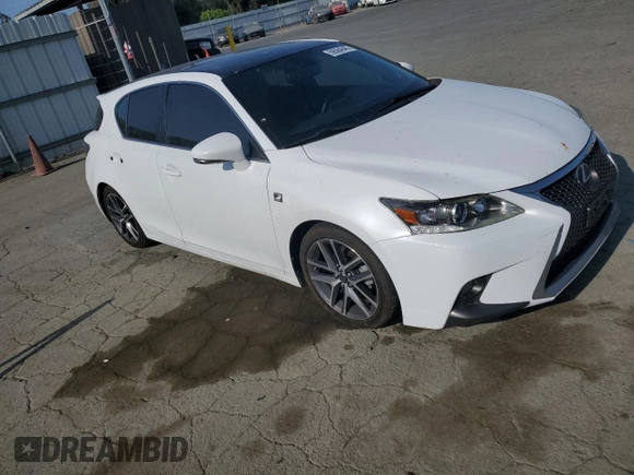 2015 Lexus CT 200h with VIN JTHKD5BH7F2213553, listed as a Copart auction lot 59564645 with 140,475 mi miles and Salvage title. Bid and sale history available at DreamBid. Image 4.
