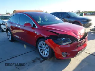 2016 Tesla Model X 70D with VIN 5YJXCAE25GF004319, listed as a IAAI auction lot 41213604 with 114,665 mi miles and . Bid and sale history available at DreamBid. Image 1.