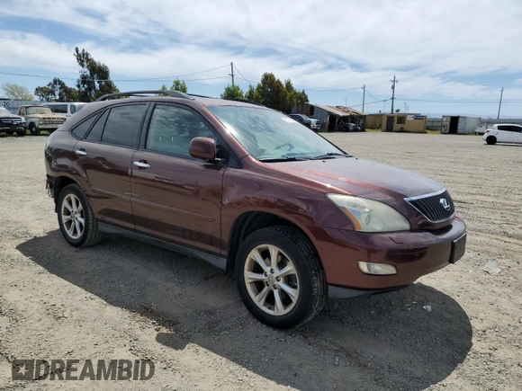 2008 Lexus RX 350 with VIN JTJGK31U480014472, listed as a Copart auction lot 52739835 with 185,551 mi miles and Salvage Title. Bid and sale history available at DreamBid. Image 4.