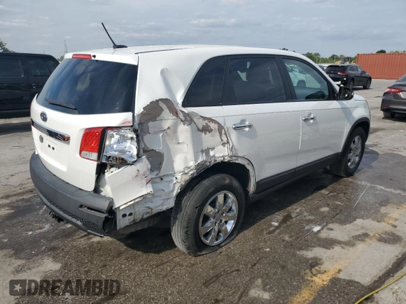 2012 Kia Sorento LX with VIN 5XYKT3A19CG219658, listed as a Copart auction lot 54078185 with 102,699 mi miles and Salvage Title. Bid and sale history available at DreamBid. Image 3.