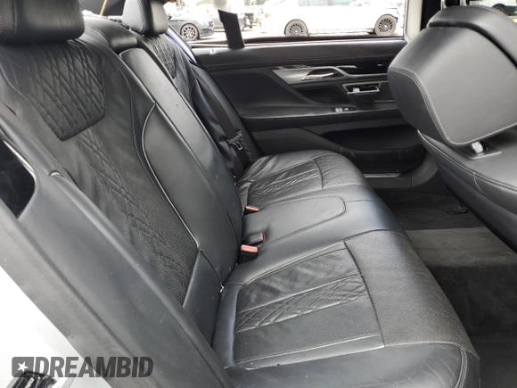 2018 BMW 7 Series 740i with VIN WBA7E2C53JG742711, listed as a Copart auction lot 51643505 with 0 mi miles and Salvage Title. Bid and sale history available at carsss.com. Image 10.