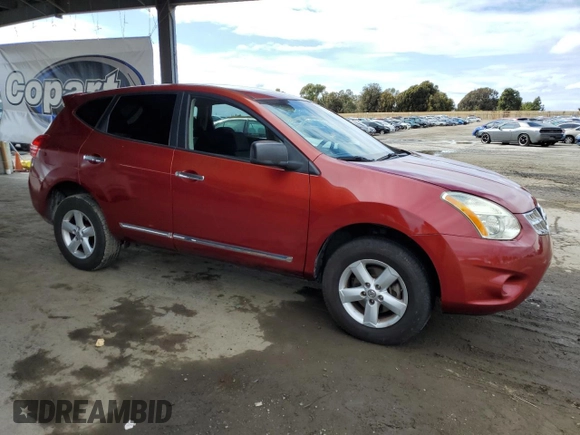2012 Nissan Rogue S with VIN JN8AS5MT9CW292415, listed as a Copart auction lot 54551615 with 153,679 mi miles and Salvage Title. Bid and sale history available at carsss.com. Image 4.