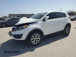 2015 Kia Sportage LX with VIN KNDPB3ACXF7762206, listed as a Copart auction lot 50105285 with 216,190 mi miles and Salvage Title. Bid and sale history available at DreamBid. Image 1.
