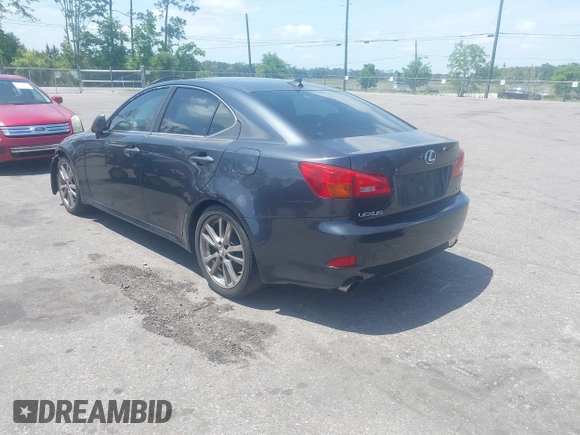 2008 Lexus IS 250 with VIN JTHBK262982075835, listed as a IAAI auction lot 42136775 with 225,389 mi miles. Bid and sale history available at carsss.com. Image 3.