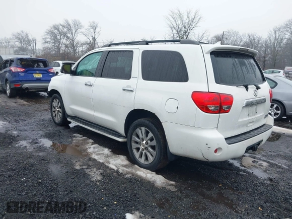 2016 Toyota Sequoia Limited with VIN 5TDJY5G18GS140071, listed as a IAAI auction lot 41570590 with 76,774 mi miles. Bid and sale history available at carsss.com. Image 3.