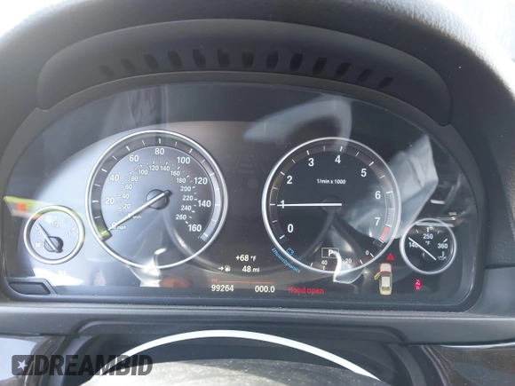 2016 BMW 5 Series 528i with VIN WBA5A5C53GD527019, listed as a IAAI auction lot 41625835 with 99,264 mi miles. Bid and sale history available at carsss.com. Image 7.