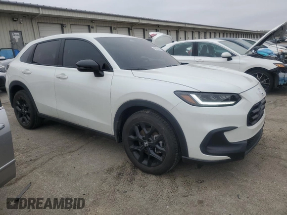 2024 Honda HR-V Sport with VIN 3CZRZ2H57RM746426, listed as a Copart auction lot 43810435 with 9,857 mi miles and Salvage Title. Bid and sale history available at carsss.com. Image 4.