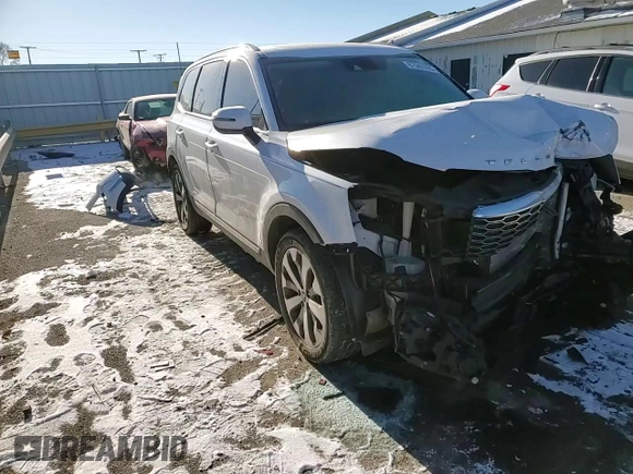 2020 Kia Telluride S with VIN 5XYP6DHCXLG076584, listed as a Copart auction lot 87949765 with 87,283 mi miles and Salvage Title. Bid and sale history available at DreamBid. Image 12.