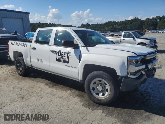 2016 Chevrolet Silverado 1500 Work Truck with VIN 3GCPCNEH7GG220968, listed as a Copart auction lot 72214334 with Not Provided miles and Salvage Title. Bid and sale history available at DreamBid. Image 4.