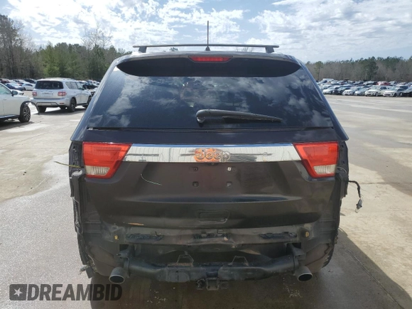2011 Jeep Grand Cherokee Overland Summit with VIN 1J4RR6GT1BC617435, listed as a Copart auction lot 47730105 with 203,408 mi miles and Salvage Title. Bid and sale history available at carsss.com. Image 6.