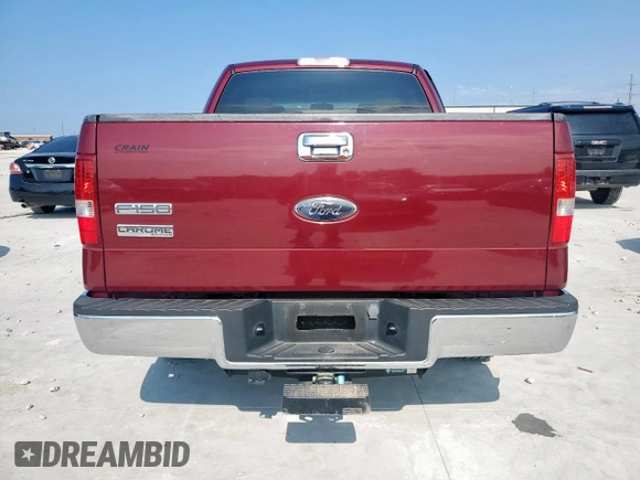 2006 Ford F-150 XLT with VIN 1FTRW12W46KC73789, listed as a Copart auction lot 60984605 with 126,185 mi miles and Salvage title. Bid and sale history available at DreamBid. Image 6.
