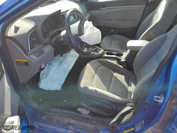 2017 Hyundai Elantra SE with VIN KMHD74LF4HU329532, listed as a Copart auction lot 45881505 with 0 mi miles and Salvage Title. Bid and sale history available at carsss.com. Image 7.