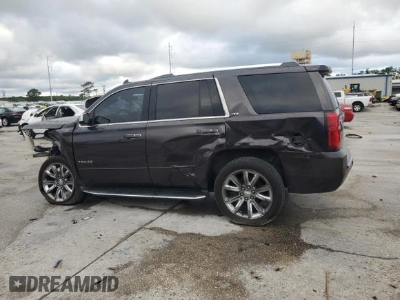 2016 Chevrolet Tahoe LTZ with VIN 1GNSCCKC4GR189046, listed as a Copart auction lot 55443015 with Not provided miles and Salvage title. Bid and sale history available at DreamBid. Image 2.