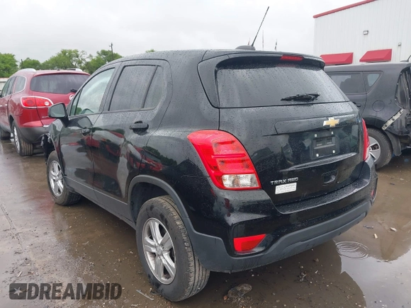 2019 Chevrolet Trax LS with VIN 3GNCJNSB7KL357677, listed as a IAAI auction lot 41897552 with 96,323 mi miles and . Bid and sale history available at DreamBid. Image 3.