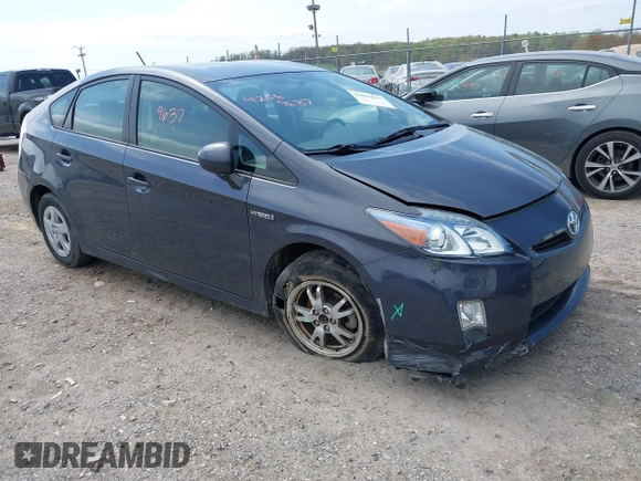 2010 Toyota Prius II with VIN JTDKN3DU5A0140135, listed as a IAAI auction lot 42069637 with 234,536 mi miles. Bid and sale history available at carsss.com. Image 1.