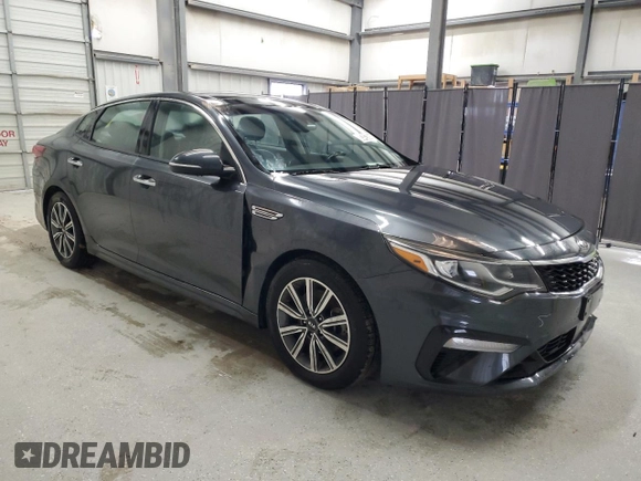 2020 Kia Optima EX Premium with VIN 5XXGU4L16LG405166, listed as a Copart auction lot 88342365 with 76,040 mi miles and Clean Title. Bid and sale history available at carsss.com. Image 4.