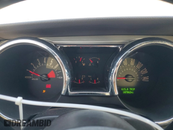 2007 Ford Mustang GT Deluxe with VIN 1ZVFT82H675249710, listed as a Copart auction lot 52933495 with 107,862 mi miles and Clean Title. Bid and sale history available at carsss.com. Image 9.