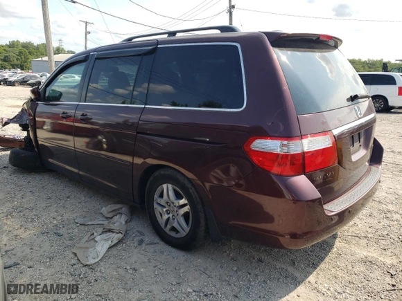 2007 Honda Odyssey Touring with VIN 5FNRL38827B045544, listed as a Copart auction lot 65476824 with 118229 miles and Salvage Title. Bid and sale history available at carsss.com. Image 2.