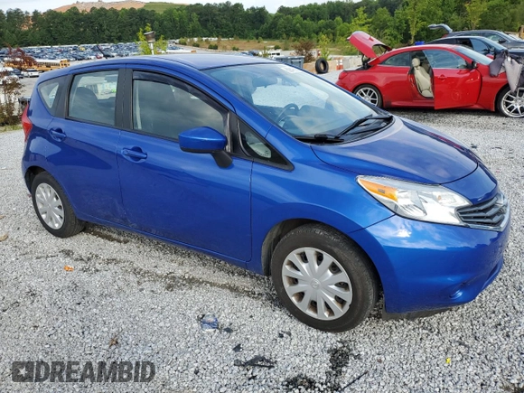 2015 Nissan Note S with VIN 3N1CE2CP4FL407658, listed as a Copart auction lot 62847565 with 79,574 mi miles and Salvage title. Bid and sale history available at DreamBid. Image 4.