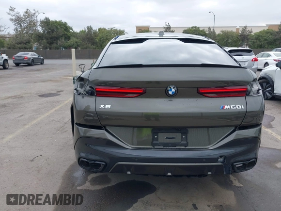 2024 BMW X6 M60i with VIN 5UX43EX06R9U42705, listed as a IAAI auction lot 40359439 with 9,071 mi miles. Bid and sale history available at carsss.com. Image 19.