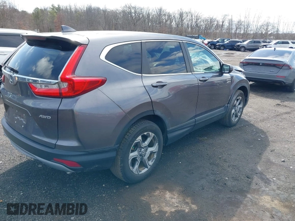 2018 Honda CR-V EX-L with VIN 7FARW2H87JE039574, listed as a IAAI auction lot 41741503 with 34,327 mi miles. Bid and sale history available at carsss.com. Image 4.