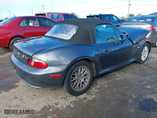 2000 BMW Z3 2.8L with VIN 4USCH3344YLF71259, listed as a IAAI auction lot 41516206 with 95,988 mi miles. Bid and sale history available at carsss.com. Image 4.