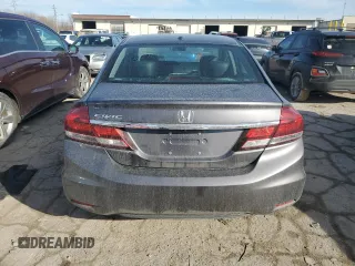 2015 Honda Civic EX-L with VIN 19XFB2F99FE224146, listed as a Copart auction lot 46740495 with 57,004 mi miles and Salvage Title. Bid and sale history available at carsss.com. Image 6.