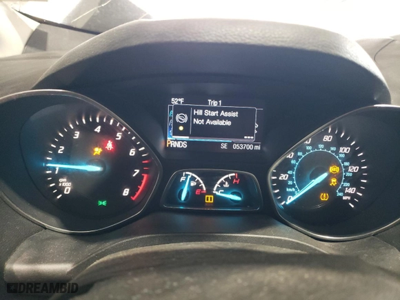 2016 Ford Escape SE with VIN 1FMCU9GX7GUC33607, listed as a Copart auction lot 50745075 with 53,700 mi miles and Salvage Title. Bid and sale history available at carsss.com. Image 9.