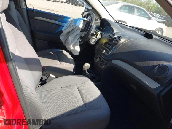 2009 Chevrolet Aveo 1LT with VIN KL1TD56E39B347803, listed as a IAAI auction lot 42135442 with 80,835 mi miles and . Bid and sale history available at DreamBid. Image 5.