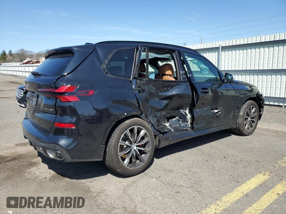 2024 BMW X5 xDrive40i z VIN 5UX23EU06R9V66999, wystawiony jako Copart lot #51369505 z przebiegiem Nie podano mil oraz Szkody całkowita. Historia ofert i sprzedaży dostępna na DreamBid. Obrazek 3.