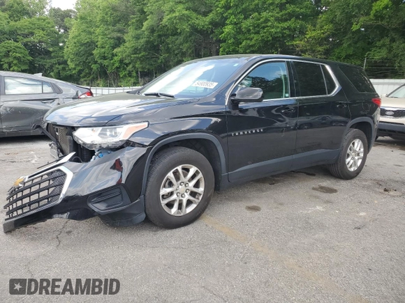 2020 Chevrolet Traverse LS with VIN 1GNERFKW8LJ115208, listed as a Copart auction lot 54900935 with 85,302 mi miles and Salvage title. Bid and sale history available at DreamBid. Image 1.