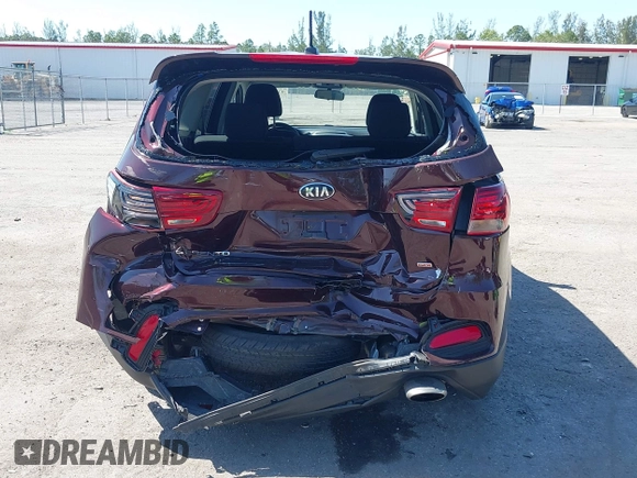 2019 Kia Sorento LX with VIN 5XYPGDA39KG576807, listed as a IAAI auction lot 42063866 with 53,899 mi miles. Bid and sale history available at carsss.com. Image 6.