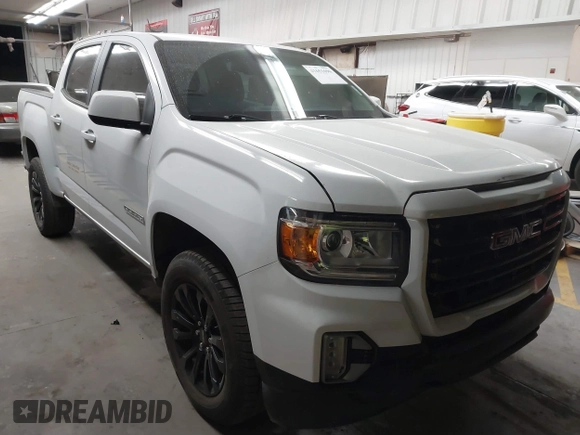 2022 GMC Canyon 2WD Elevation with VIN 1GTG5CEN2N1272248, listed as a IAAI auction lot 41651696 with 59,542 mi miles. Bid and sale history available at carsss.com. Image 1.