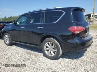 2012 Infiniti QX56 8-passenger with VIN JN8AZ2ND2C9716291, listed as a Copart auction lot 71990704 with 79,241 mi miles and Salvage Title. Bid and sale history available at carsss.com. Image 2.