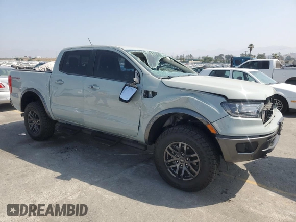 2021 Ford Ranger XL with VIN 1FTER4FH8MLE05656, listed as a Copart auction lot 62221995 with 8,786 mi miles and Salvage title. Bid and sale history available at DreamBid. Image 4.