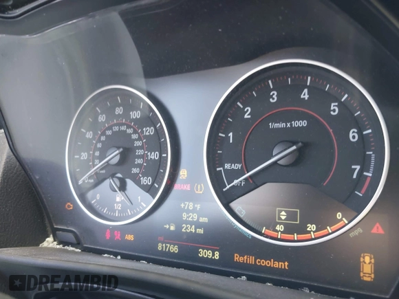 2014 BMW 2 Series M235i with VIN WBA1J7C50EVX33903, listed as a IAAI auction lot 40207684 with 81,766 mi miles and . Bid and sale history available at DreamBid. Image 7.