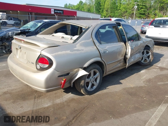 2000 Nissan Maxima GXE with VIN JN1CA31D4YT556029, listed as a IAAI auction lot 42160508 with 227,696 mi miles and . Bid and sale history available at DreamBid. Image 4.