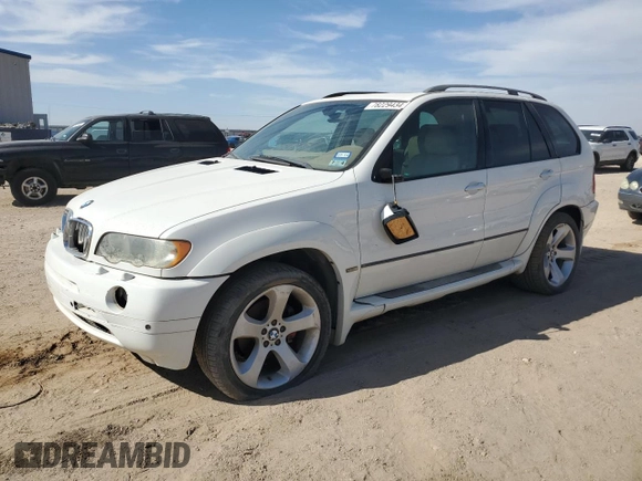 2002 BMW X5 4.4i with VIN 5UXFB33512LH33903, listed as a Copart auction lot 78229434 with 0 mi miles and Salvage Title. Bid and sale history available at carsss.com. Image 1.