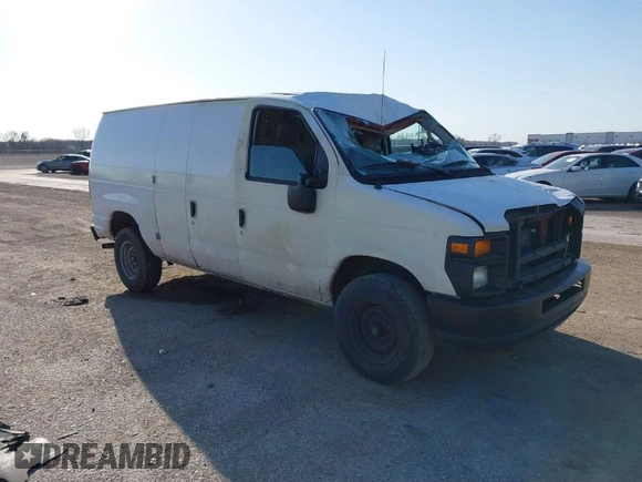 2011 Ford Econoline Cargo Commercial with VIN 1FTSE3EL8BDA38778, listed as a IAAI auction lot 41778123 with 320,636 mi miles. Bid and sale history available at carsss.com. Image 1.