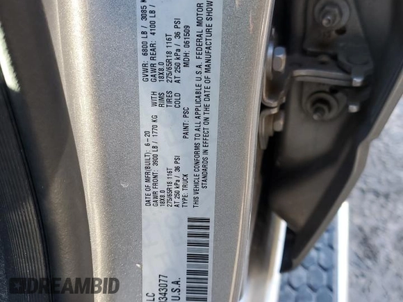 2020 Ram 1500 Big Horn with VIN 1C6RRFBG4LN343077, listed as a Copart auction lot 47113745 with 69,220 mi miles and Salvage Title. Bid and sale history available at carsss.com. Image 12.