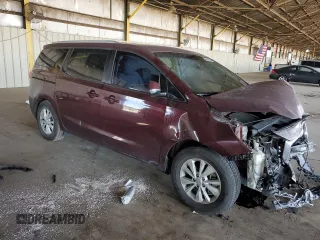2017 Kia Sedona LX with VIN KNDMB5C14H6229609, listed as a Copart auction lot 54563715 with 110,133 mi miles and Salvage Title. Bid and sale history available at DreamBid. Image 4.