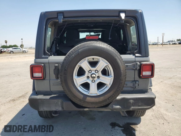 2021 Jeep Wrangler Unlimited Sport S z VIN 1C4HJXDN7MW527762, wystawiony jako Copart lot #54991125 z przebiegiem 83 382 mil mil oraz Szkoda całkowita • Salvage title. Historia ofert i sprzedaży dostępna na DreamBid. Obrazek 6.