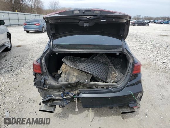 2022 Kia Forte GT with VIN 3KPF44AC0NE456173, listed as a Copart auction lot 48907565 with 36,508 mi miles and Salvage Title. Bid and sale history available at carsss.com. Image 6.