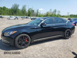 2017 Genesis G80 Ultimate z VIN KMHGN4JF8HU214213, wystawiony jako Copart lot #60082845 z przebiegiem 110 047 mil mil oraz Szkoda całkowita • Salvage title. Historia ofert i sprzedaży dostępna na DreamBid. Obrazek 1.