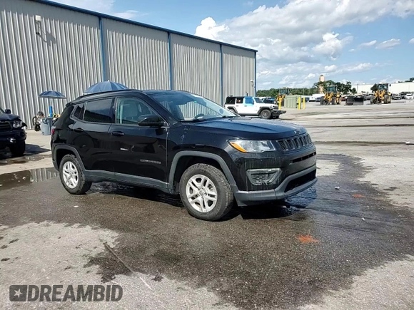 2018 Jeep Compass Sport z VIN 3C4NJCAB5JT411256, wystawiony jako Copart lot #59189885 z przebiegiem 110 634 mil mil oraz Szkoda całkowita • Salvage title. Historia ofert i sprzedaży dostępna na DreamBid. Obrazek 15.
